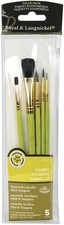 Royal Langnickel R Sable/Camel Value Pack Brush Set-5/Pkg - 9119