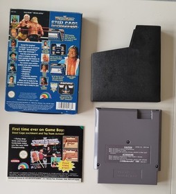 NES WWF WRESTLEMANIA STEEL CAGE CHALLENGE NINTENDO VIDEO GAME, BOX  MANUAL UK