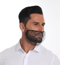 200-2000 PCS Disposable Beard Cover Protector 18" Black Nylon Food Service