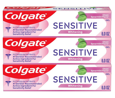 Colgate Whitening Toothpaste for Sensitive Teeth, Enamel Repair and Cavity Prote