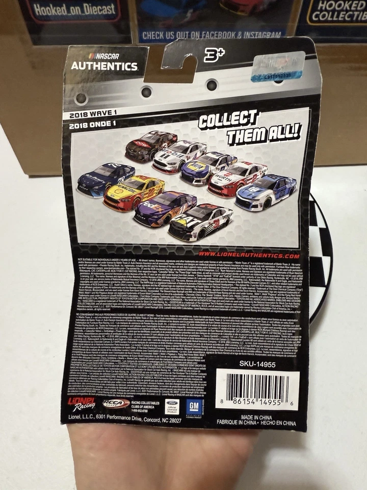 AUSTIN DILLON DOW 2018 COCA COLA 600 WIN NASCAR Authentics 1:64 Diecast WAVE 1 - Image 4 of 4