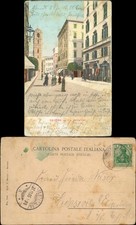 Cartolina Savona Via Verzellino - Liberia 1905