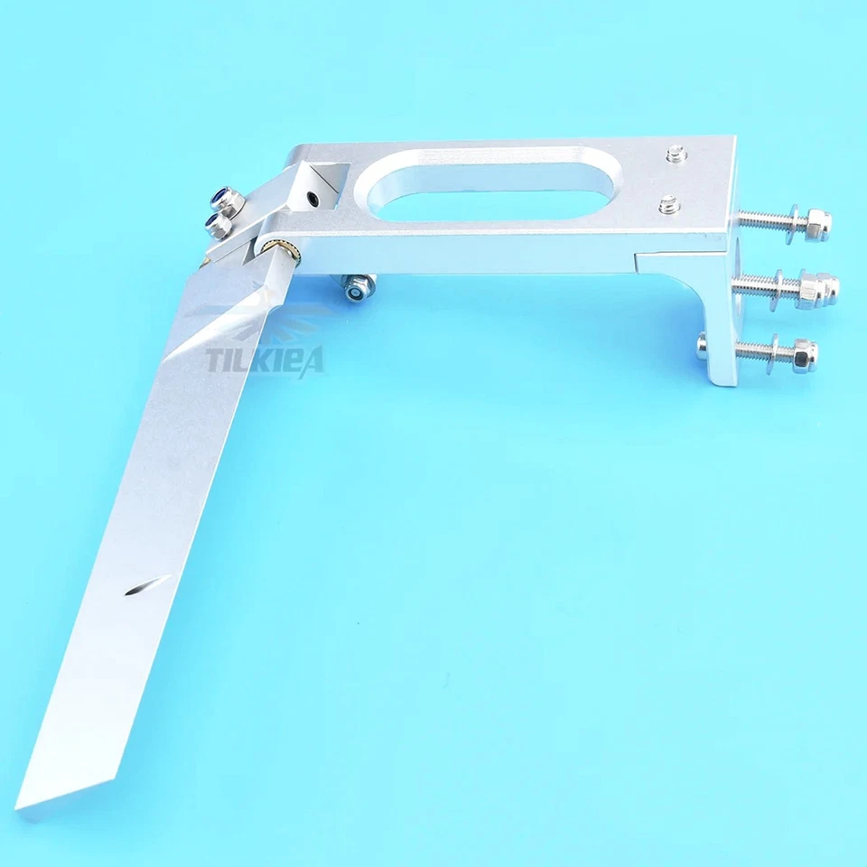 Rc Boat Aluminum 127x160mm Rudder with Dual Water Pickup & Kickback Protection - Image 4 of 4
