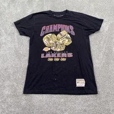 Los Angeles Lakers Championship Rings NBA Final T-Shirt Mitchell & Ness Size M