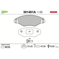 Valeo 301461A Bremsbelagsatz FüR Peugeot 206 2L 2M 2A C 2E K