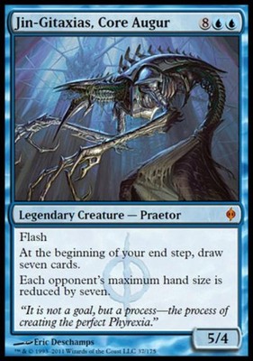 Jin-Gitaxias, Core Augur - Heavy Play MTG New Phyrexia