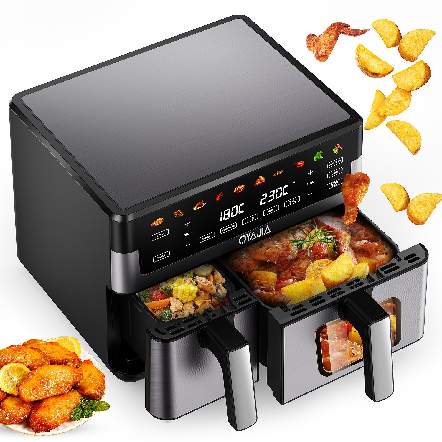 Friggitrice ad Aria Calda Doppia 10L