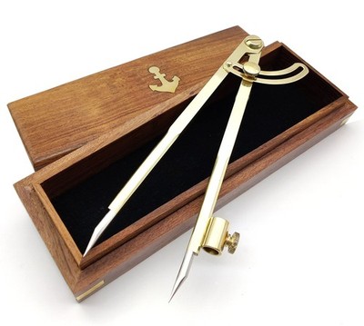 8 Inch Pencil Marking Compass Leather Scratch Maker Scriber Wing Divider Wood