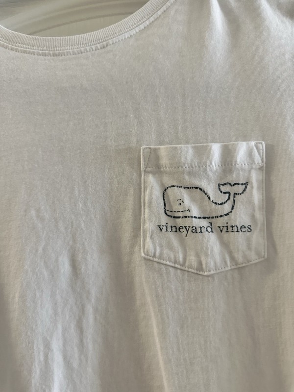 Vineyard Vines Women's Long Sleeve Top Size S Graphic Tee White Cap