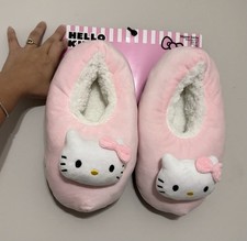 Hello Kitty Slipper Socks M/L Size: 8-10 New