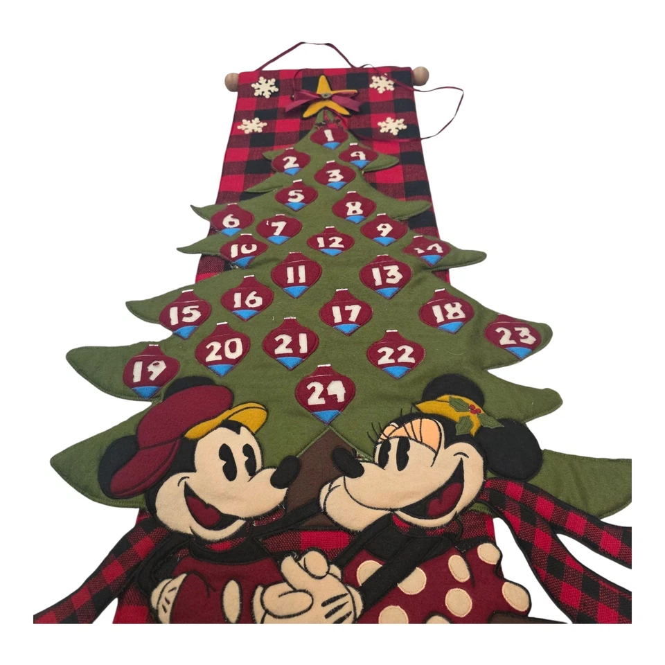 Calendario de Adviento Disney de Colección Colgante de Pared Árbol de Navidad Ámbito Mickey Minnie Foto 2 de 4