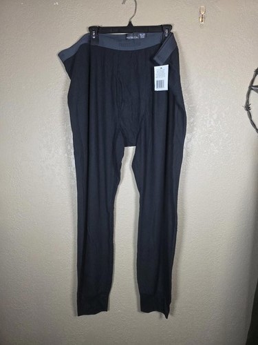 Fruit of the Loom Men Recycled Premium Waffle Thermal Long Johns Black, 3X-Large - Picture 2 of 5