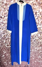 Vintage Pretty Vanity Fair Dressing gown Nightcoat House Coat Blue Size 10