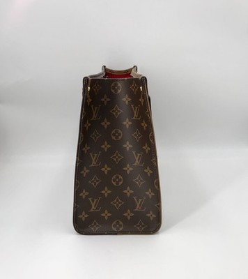 Louis Vuitton OnThego GM Monogram Colorblock Brown Tote Bag