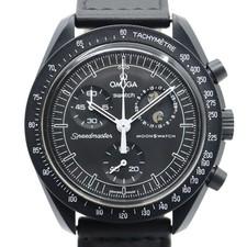 Omega×Swatch MISSION TO THE MOONPHASE SO33B700 42.0mm Ceramic Black #UW4589