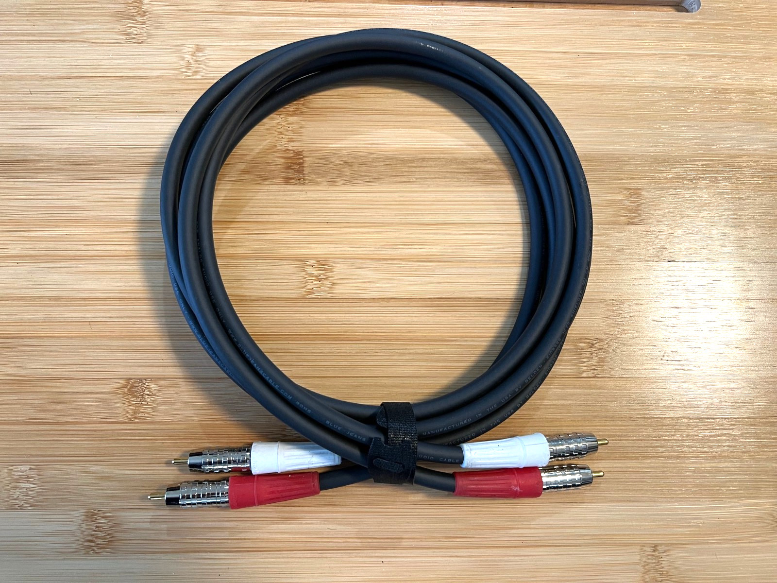 Blue Jeans Cable RCA Audio Cable. 6 ft pair. Audioquest, Kim