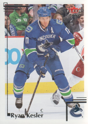 2012 Fleer Retro Ryan Kesler #10 card