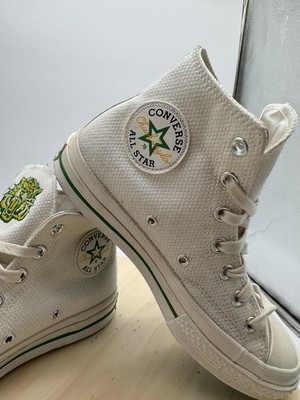 Converse Chuck 70 Hi Breaking Down Barriers White Green Canvas Sneakers / M 6 W8