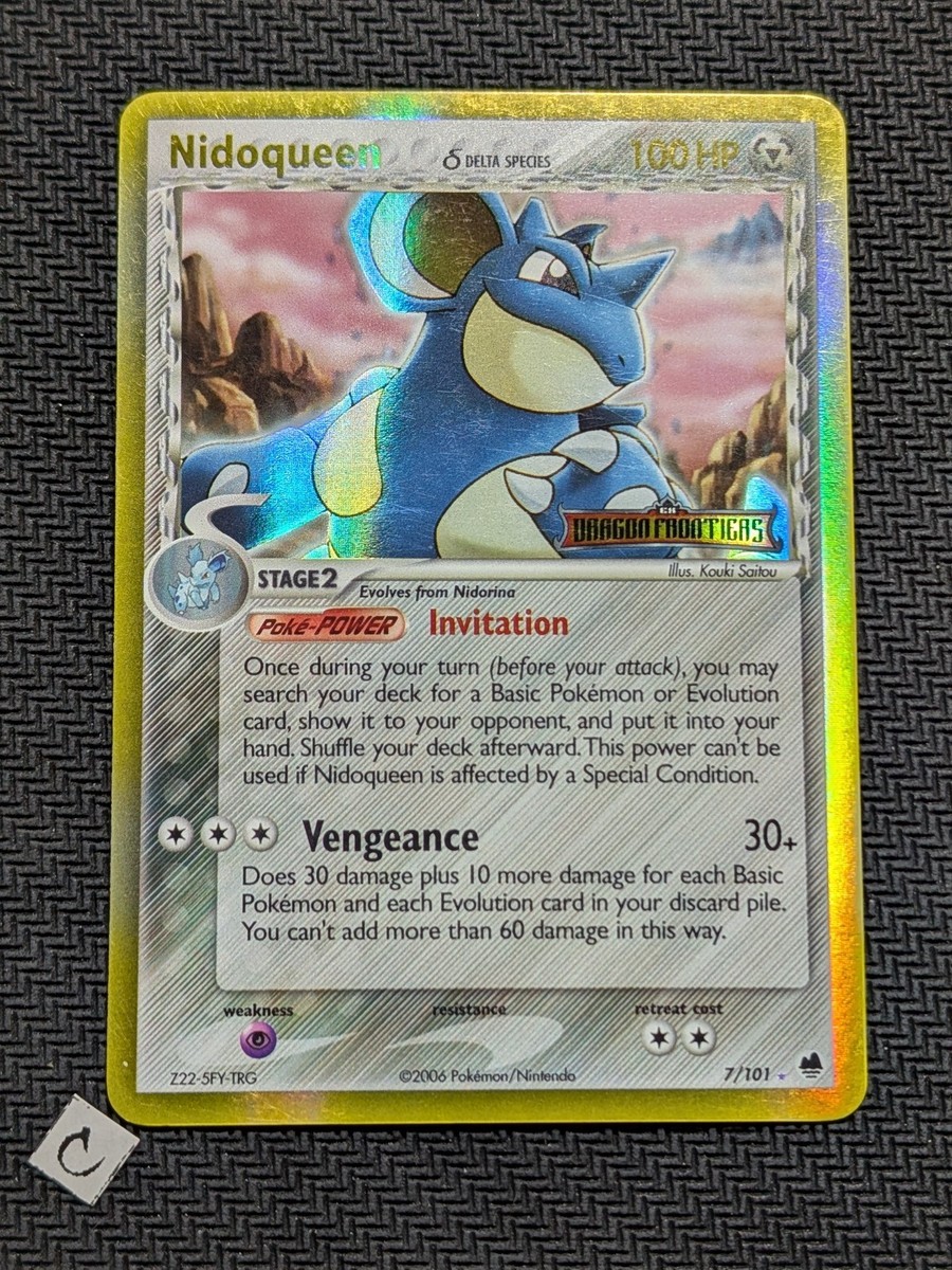 Nidoqueen 7/101 - EX Dragon Frontiers Stamped Reverse Holo Pokemon