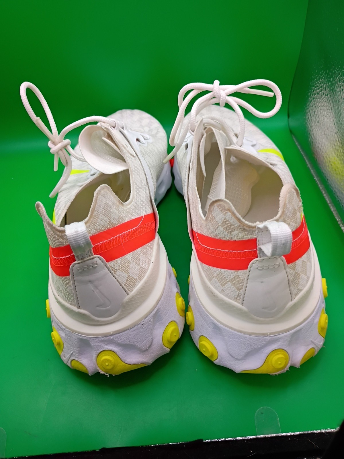 Size 13 - Nike React Element 55 Checkered White C… - image 4