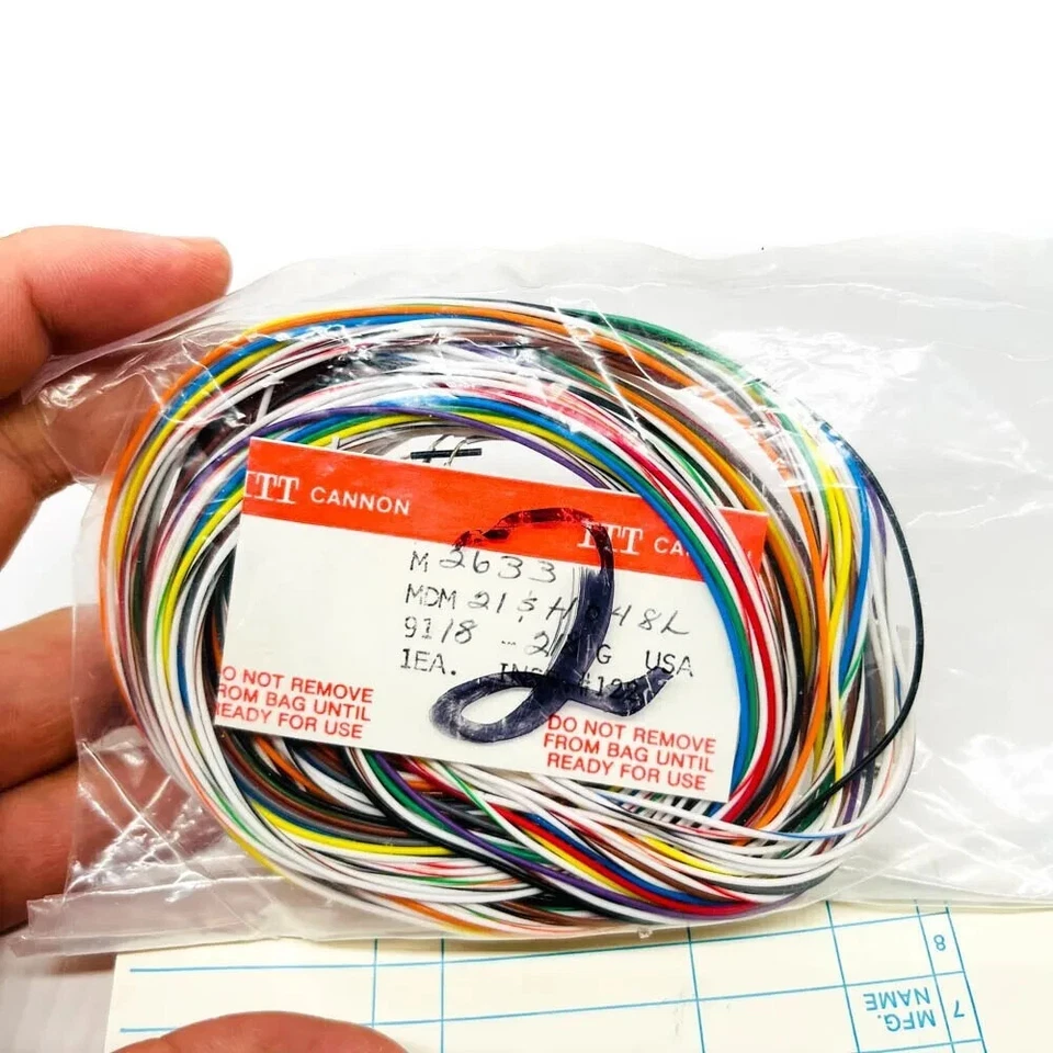 ITT Cannon 9118-218 MDM-21SH048 Female Micro D-Sub Connector w/ Wire Harness - Image 4 of 4