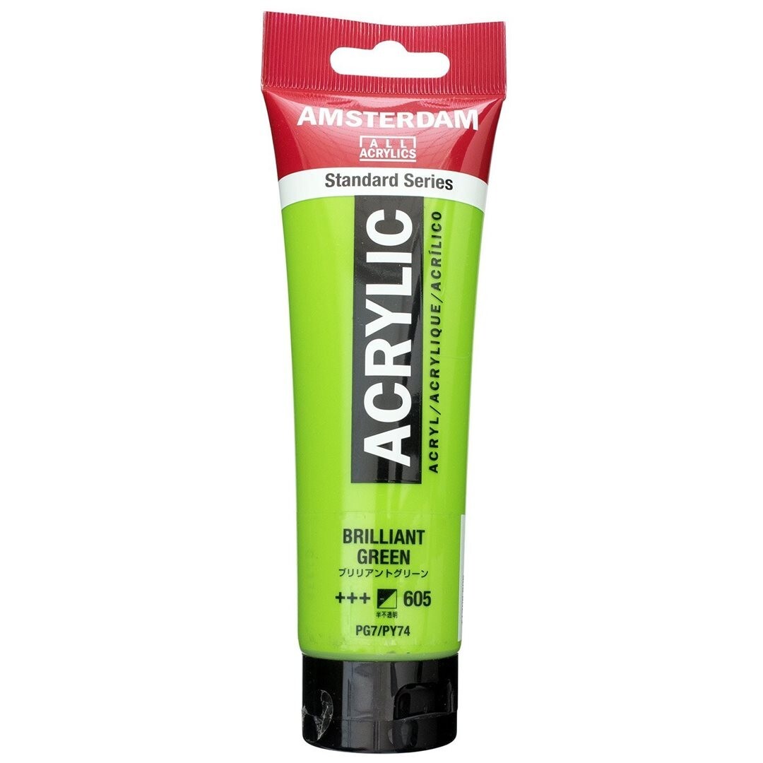 Acrilico  Standard 120 Ml. Verde Brillante | Amsterdam