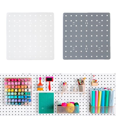 Peg Board, Pegboard Wall Organizer Panels, White Pegboard Wall Mount