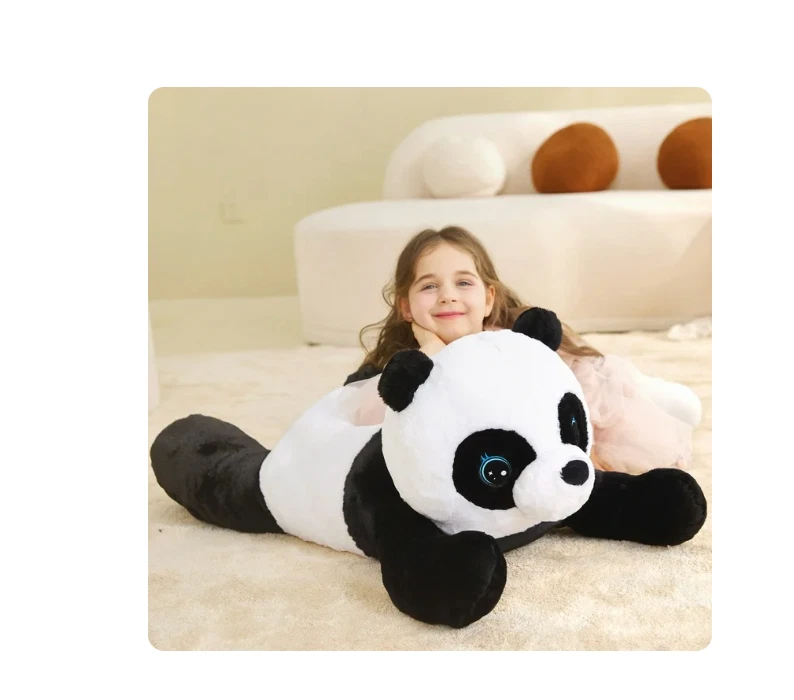 Гигантская панда мягкая плюшевая мягкая игрушка-животное подарок детям 30 дюймов - Изображение 3 из 4