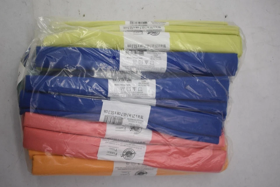 Loops & Threads Assorted Solid Fabric 18" x 21" Precut 100% Fabric 180 Piece - Image 3 of 4