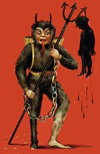 Horrifying Krampus *Antique Postcard Reproduction*