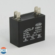 Condensatore 3uf 450V 50/60Hz CBB61 Deumidificatore Pinguino AG PAC DE LONGHI