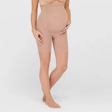 ASSETS by SPANX Maternity Shaping Sheers Size 3 Supportive Full Length Beige
