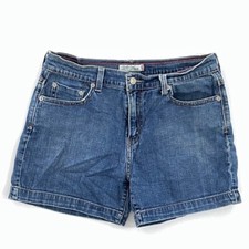 Levis Womens 515 Jean Shorts Blue Stretch Medium Wash Mid Rise Pockets 10
