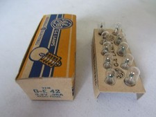 Box of 10 GE General Electric No. 42 GE42 3.2V .35A Miniature Lamps Light Bulbs