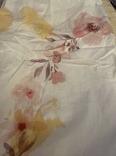 NoJo Soft Pink Yellow Floral Nursery Crib Fitted Sheet Nwot