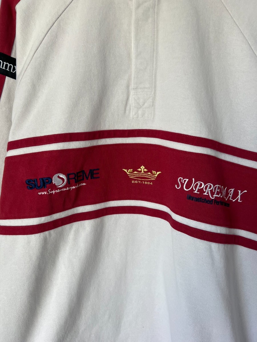 Supreme Chest Stripe Rugby - Size Large - Stone - NEW | eBay