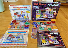 HUGE lot 65 of Elenco Electronic Snap Circuits Parts  Pieces 2 Kits  Manuals