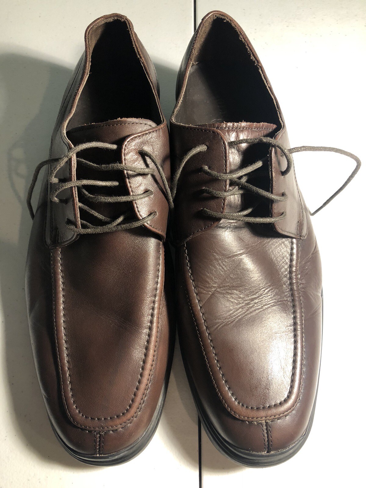 SAOLA Cole Haan Uomo 10.5M Air Stylar Split Ox Toe T Moro Pelle Marrone NikeAir C10697