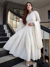 Beautiful Anarkali Designer Kurta Gown Dupatta Set Indian Bollywood Women Kurti