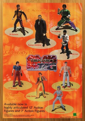 2002 EPOCH Tekken Tag Tournament Figures Print Ad/Poster PS2 Video