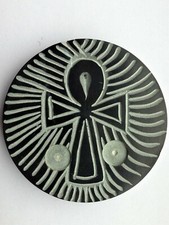 Ankh Soapstone Incense Stick & Cone Holder - Unique Holder For 1 2 Cones