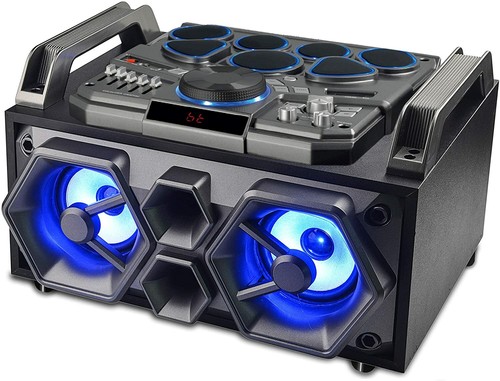 Speaker Boombox DJ System with Drum Kit 