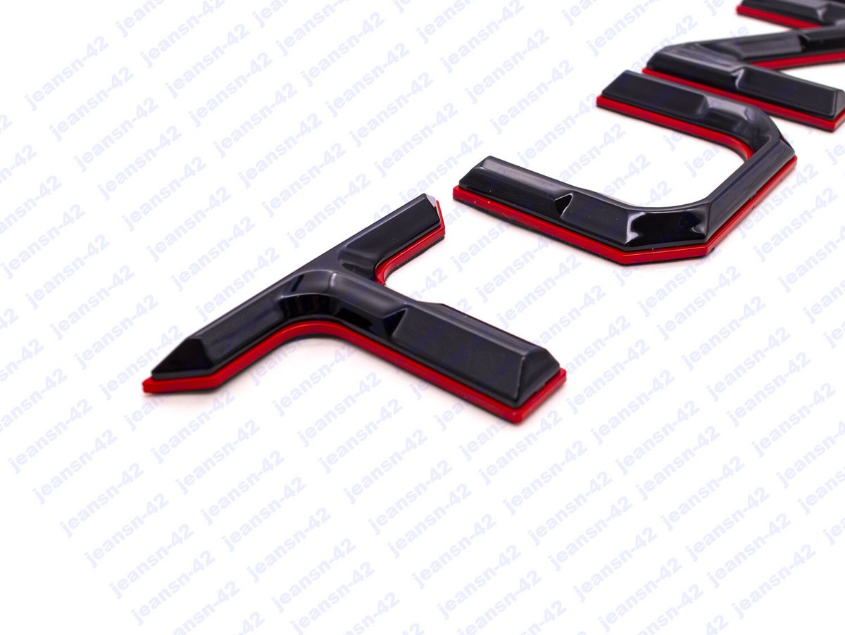 Black Tundra Emblems Red 3D Domed Raised Letters Emblem For Toyota Tundra Tailgate (2014-2021 Models) Tailgate Toyota Tundra - Foto 10