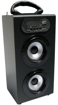TRAGBARER BLUETOOTH LAUTSPRECHER - MOBILE SOUNDBOX SCHWARZ -20 WATT, SD, AUX,FM