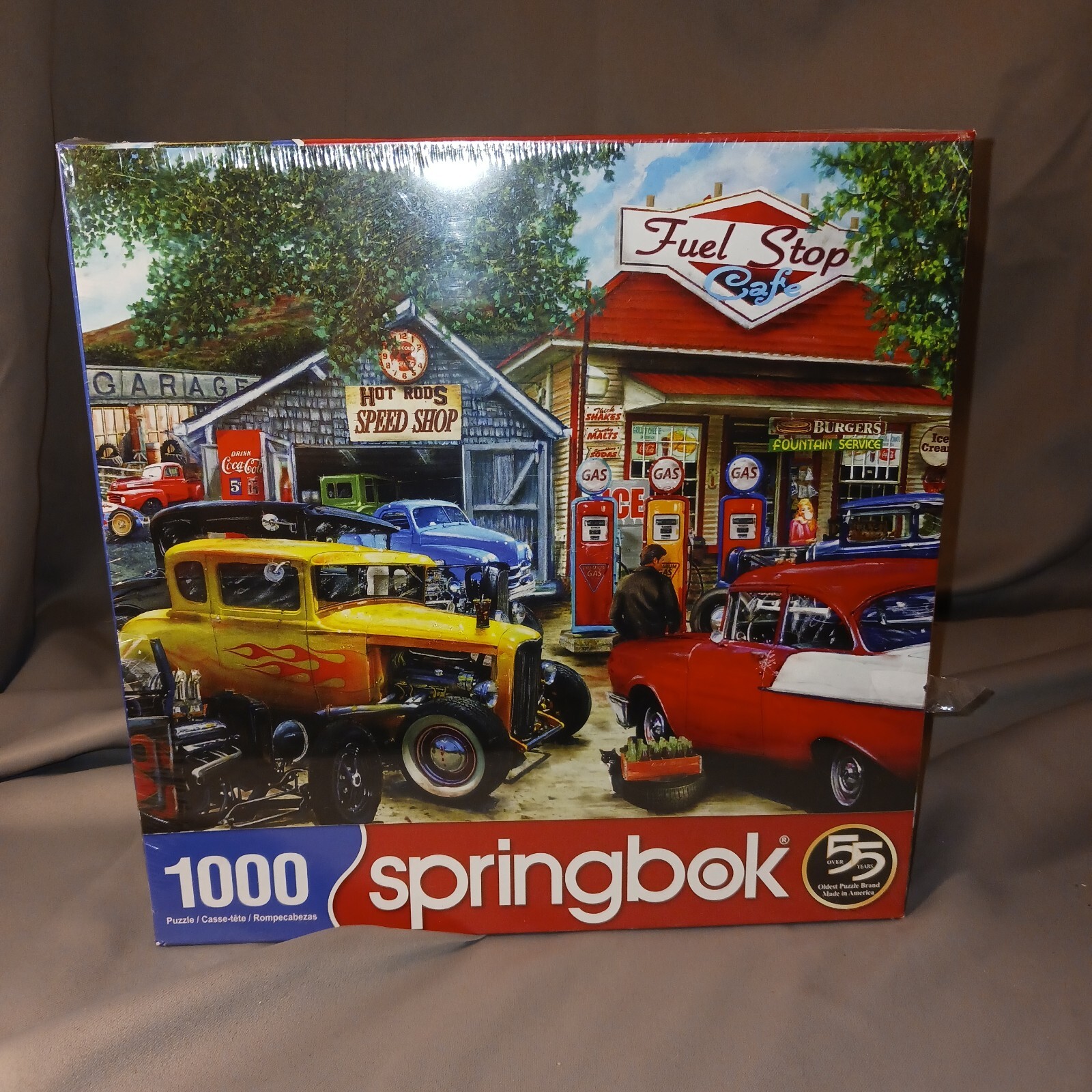 Springbrook hot rod cafe 1000 piece puzzle sealed made in the usa ebay