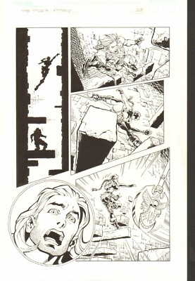 TOMB RAIDER EPIPHANY, PG 23 - ORIGINAL COMIC ART BY DARRYL BANKS/JONATHAN SIBAL