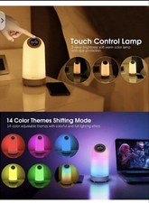 Brand New Bluetooth Speaker Night Light, Touch Control Bedside Lamp Alarm Clock