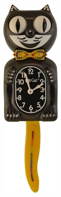 Rainbow/Gold Kit-Cat Klock Swarovski  Authorized Custom Edition Jeweled Clock