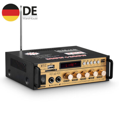 Mini Audio 600W Bluetooth Audio Amplifier Stereo Receiver HiFi Verstärker USB