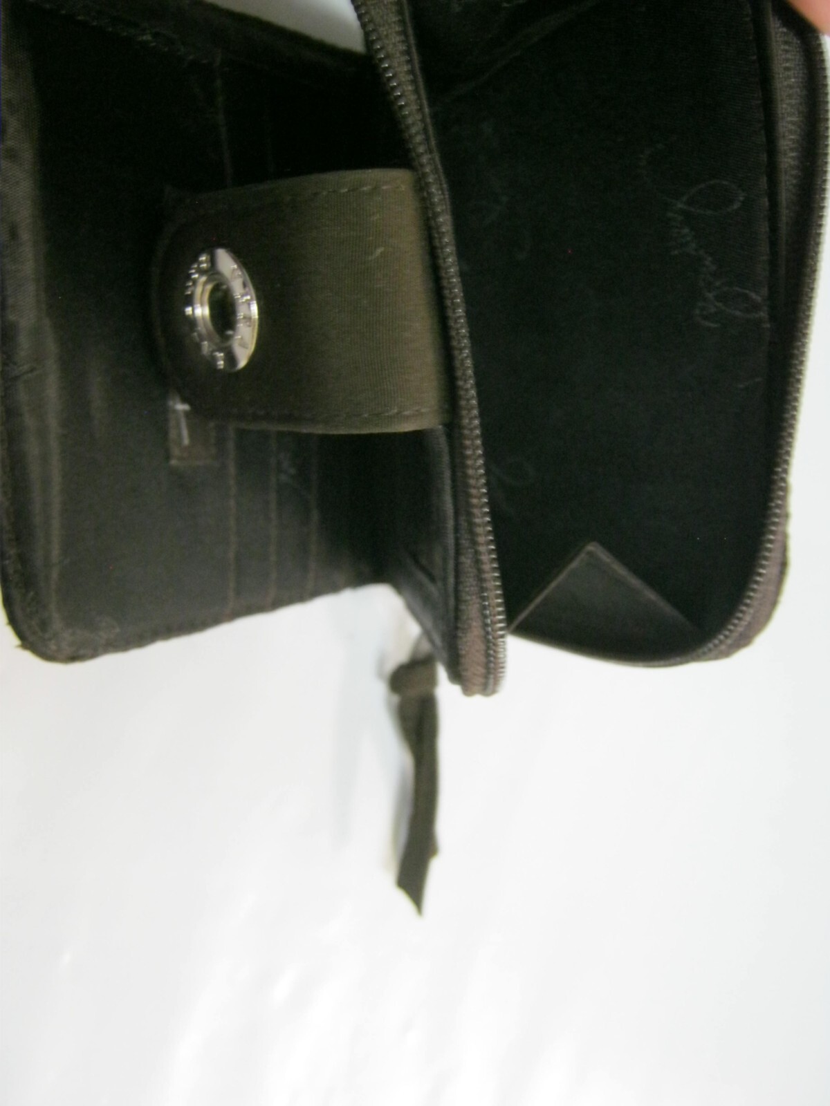 Vera Bradley Small Snap Wallet Solid Brown Microf… - image 7